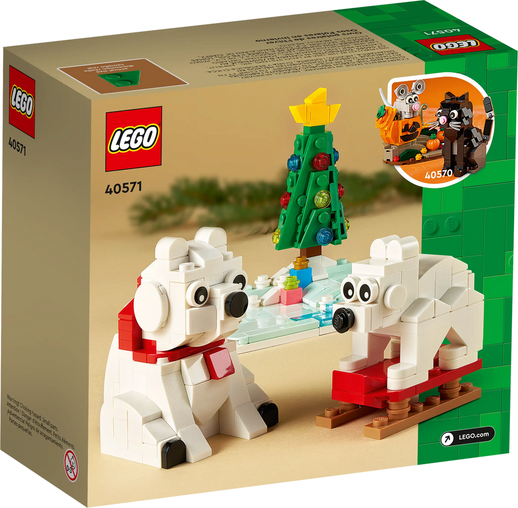 LEGO 40571 Wintertime Polar Bears product image 2, provided for visual reference and product detail review