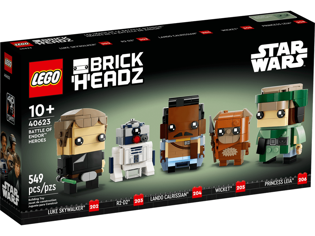 LEGO BrickHeadz 40623 Battle of Endor Heroes product image 1, provided for visual reference and product detail review