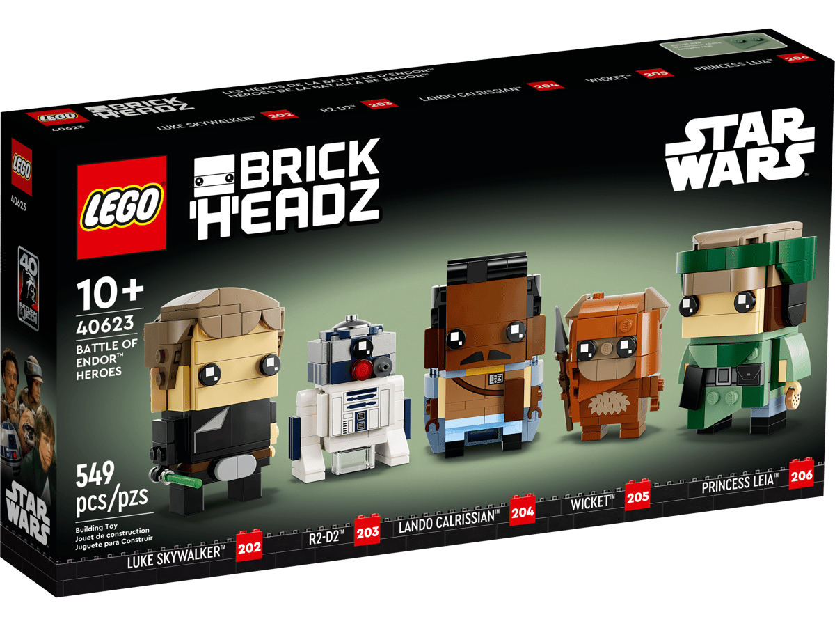 LEGO BrickHeadz 40623 Battle of Endor Heroes product image 1, provided for visual reference and product detail review