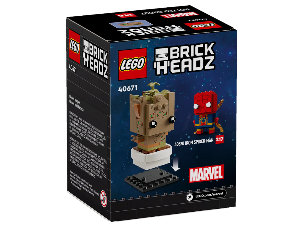 LEGO BrickHeadz: Marvel 40671 Potted Groot product image 2, provided for visual reference and product detail review