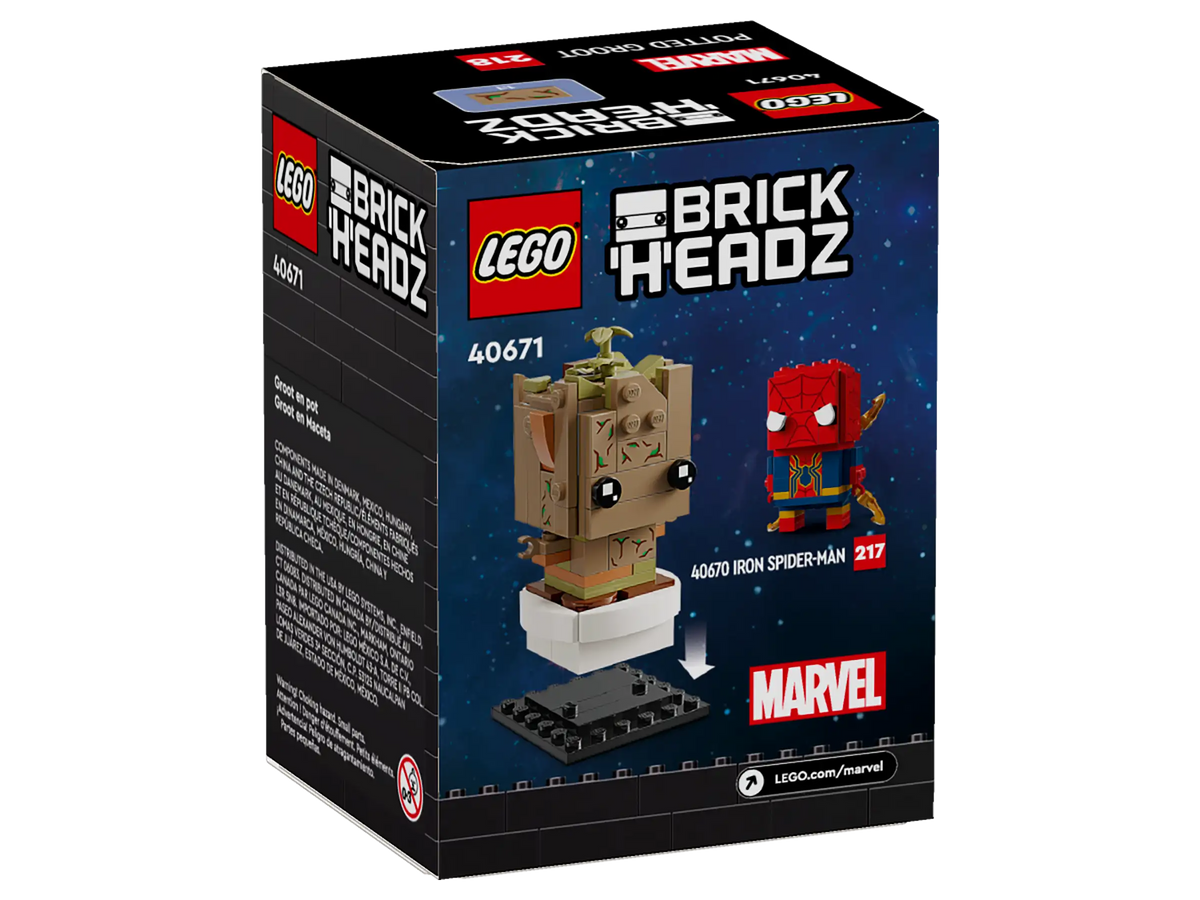 LEGO BrickHeadz: Marvel 40671 Potted Groot product image 2, provided for visual reference and product detail review