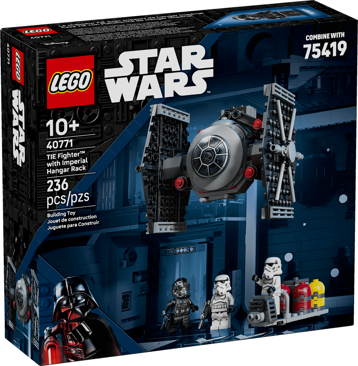 LEGO Star Wars 40771 TIE Fighter with Imperial Hanger Rack product image 1, provided for visual reference and product detail