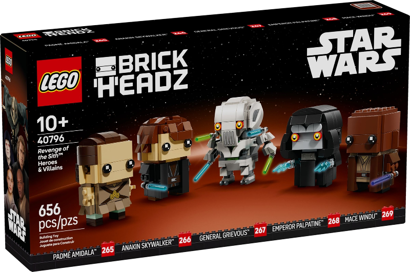 LEGO BrickHeadz: Star Wars 40796 Revenge of the Sith Heroes & Villains product image 1, provided for visual reference and