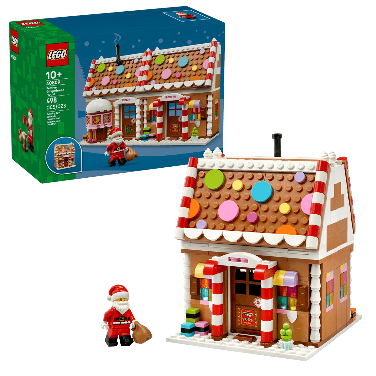 LEGO 40809 Festive Gingerbread House product image 1, provided for visual reference and product detail review