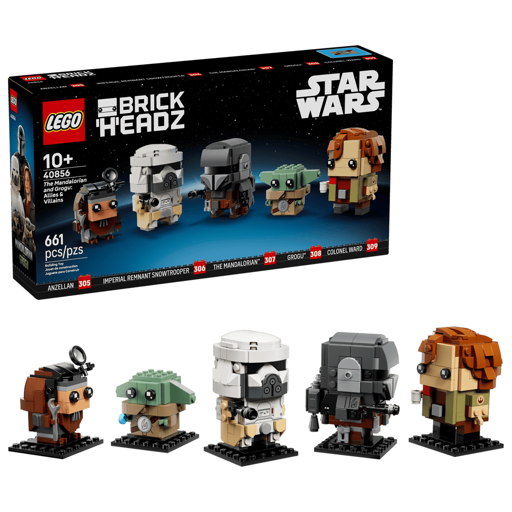 LEGO BrickHeadz 40856 The Mandalorian and Grogu: Allies & Villains product image 1, provided for visual reference and