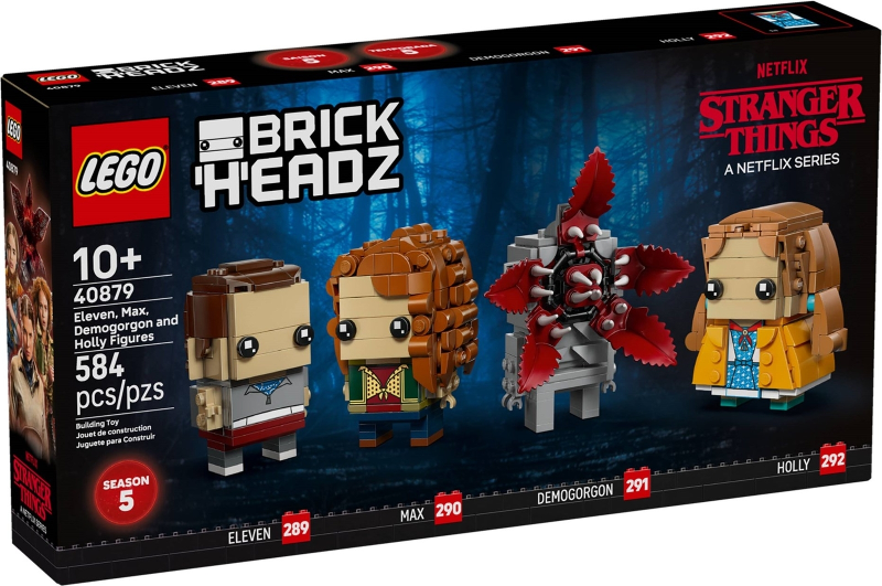 LEGO BrickHeadz 40879 Eleven, Max, Demogorgon and Holly Figures product image 1, provided for visual reference and product