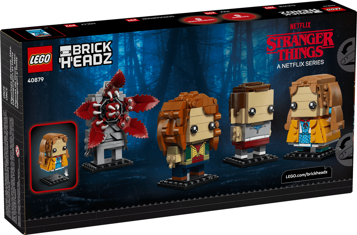 LEGO BrickHeadz 40879 Eleven, Max, Demogorgon and Holly Figures product image 2, provided for visual reference and product