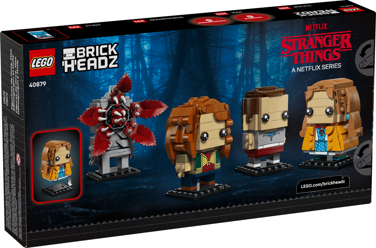 LEGO BrickHeadz 40879 Eleven, Max, Demogorgon and Holly Figures product image 2, provided for visual reference and product