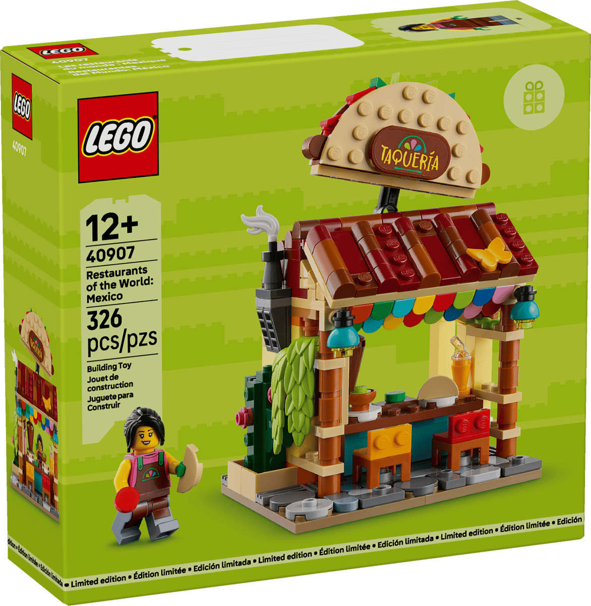 LEGO 40907 Restaurants of the World: Mexico product image 1, provided for visual reference and product detail review