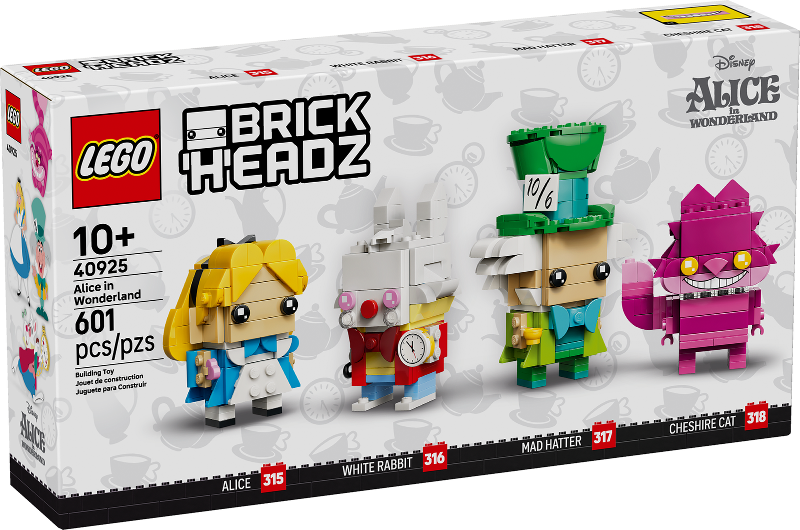 LEGO BrickHeadz 40925 Disney Alice in Wonderland product image 1, provided for visual reference and product detail review