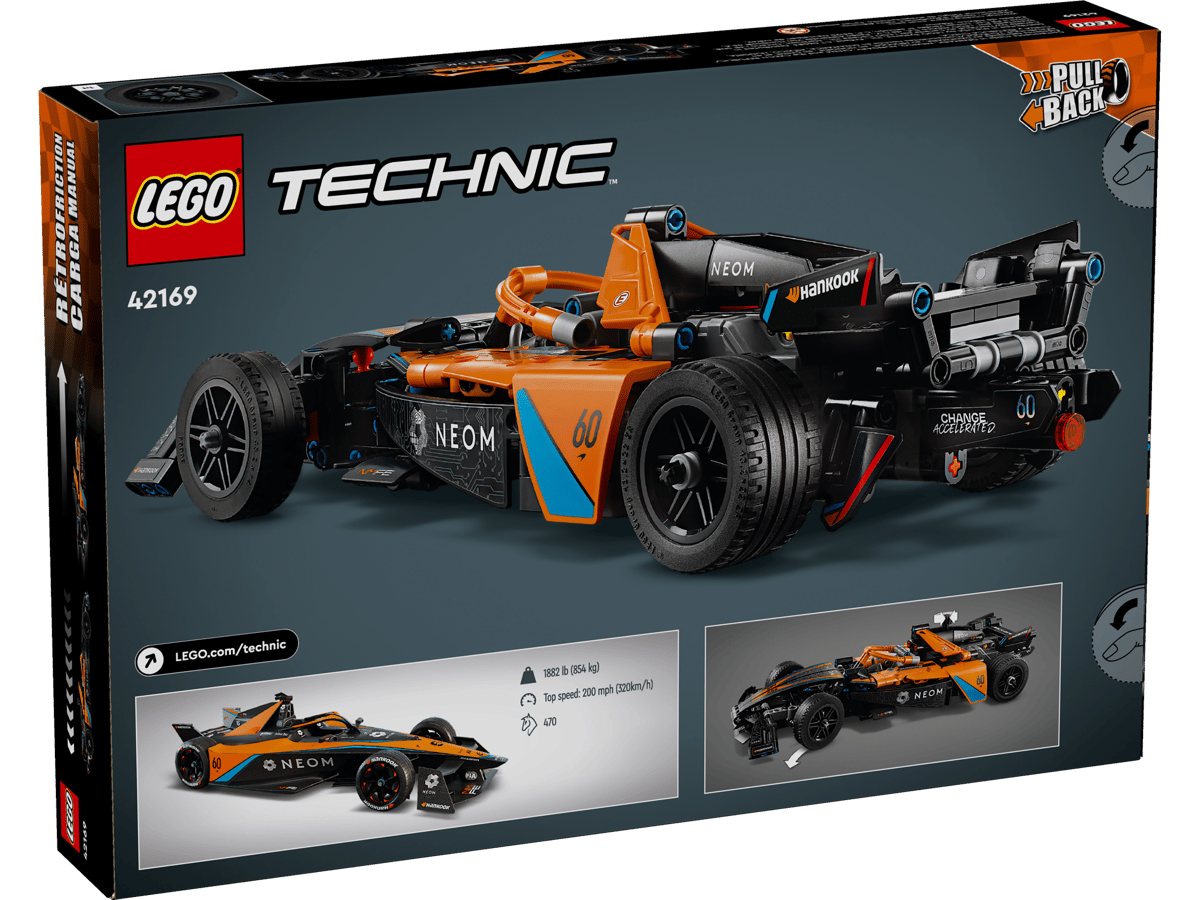 LEGO Technic 42169 NEOM McLaren Formula E Team product image 2, provided for visual reference and product detail review