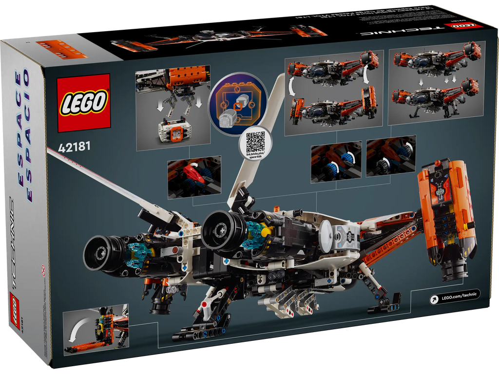 LEGO Technic 42181 VTOL Heavy Cargo Spaceship LT81 product image 2, provided for visual reference and product detail review