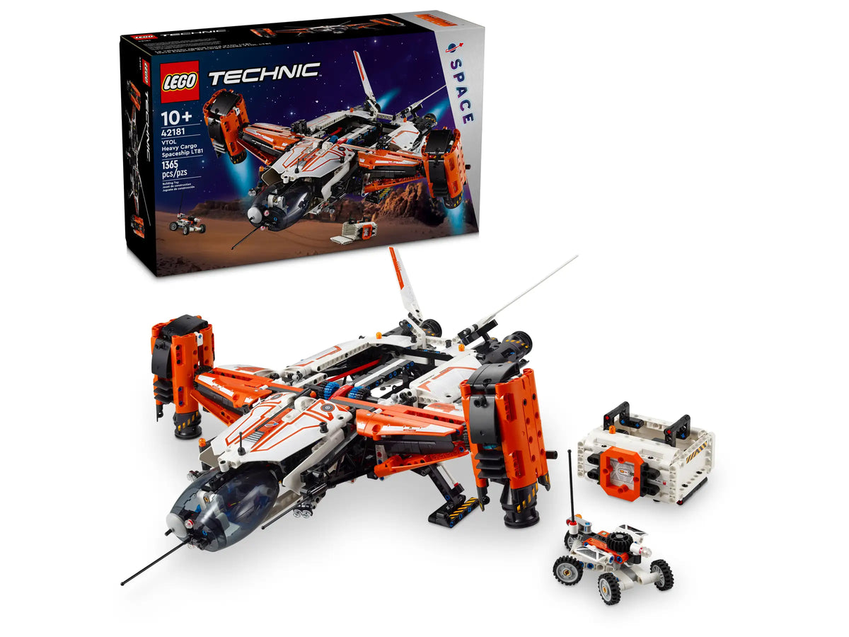 LEGO Technic 42181 VTOL Heavy Cargo Spaceship LT81 product image 1, provided for visual reference and product detail review