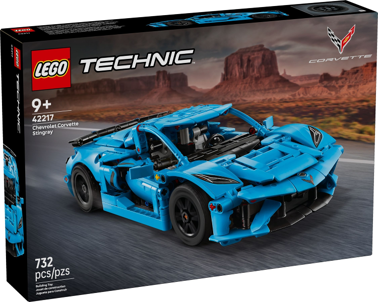 LEGO Technic 42217 Chevrolet Corvette Stingray product image 1, provided for visual reference and product detail review