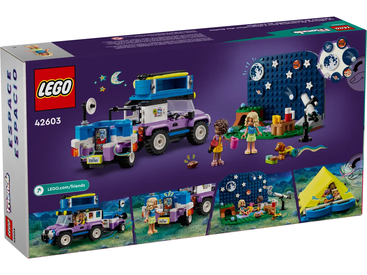 LEGO Friends 42603 Stargazing Camping Vehicle product image 2, provided for visual reference and product detail review