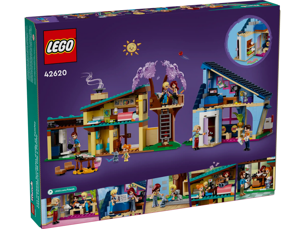 LEGO Friends 42620 Olly and Paisley's Family Houses product image 2, provided for visual reference and product detail review