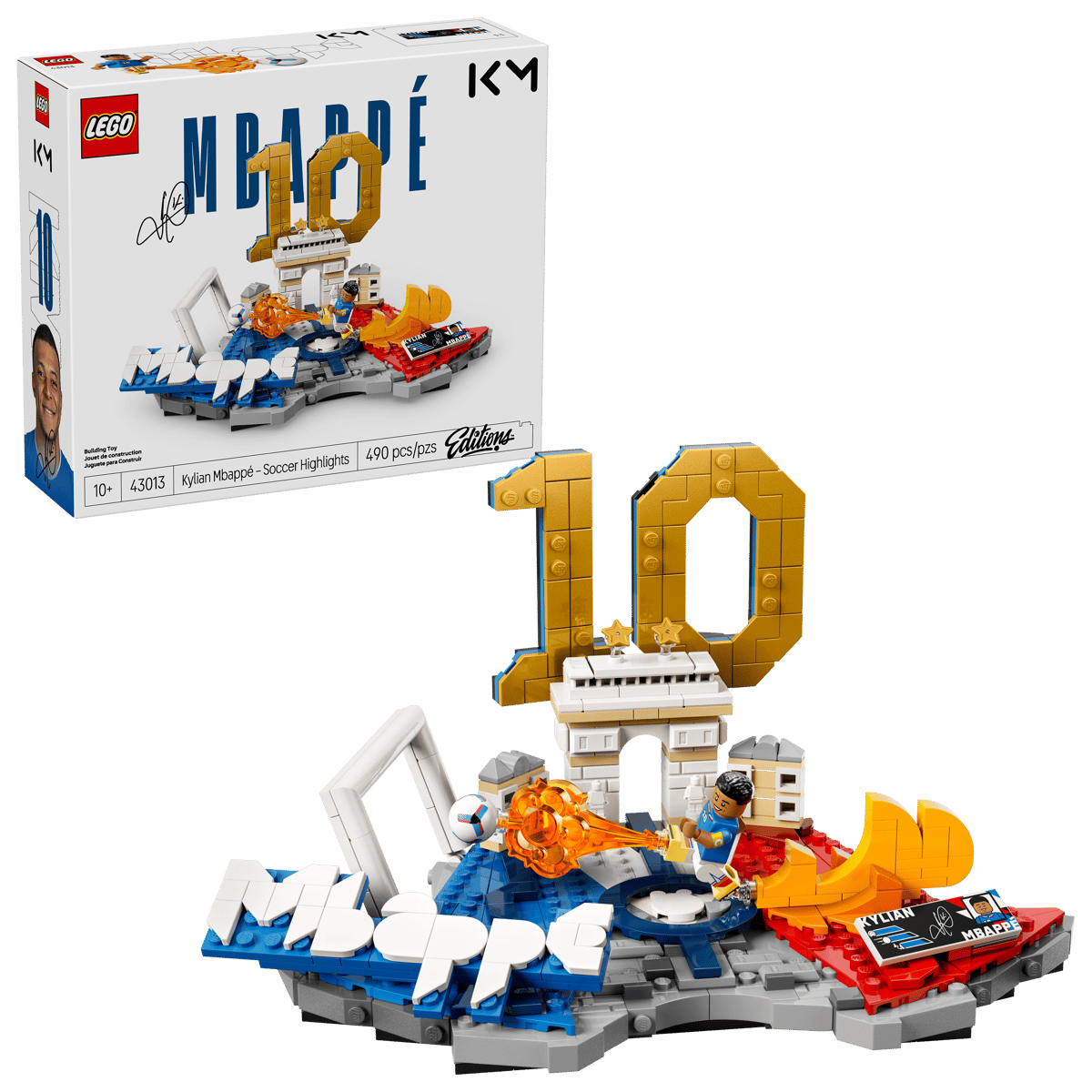 LEGO Editions 43013 Kylian Mbappé – Soccer Highlights product image 1, provided for visual reference and product detail