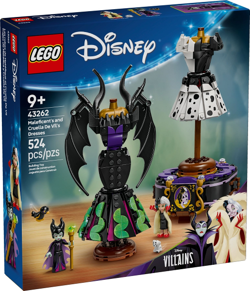 LEGO Disney 43262 Maleficent's and Cruella de Vil's Dresses product image 1, provided for visual reference and product