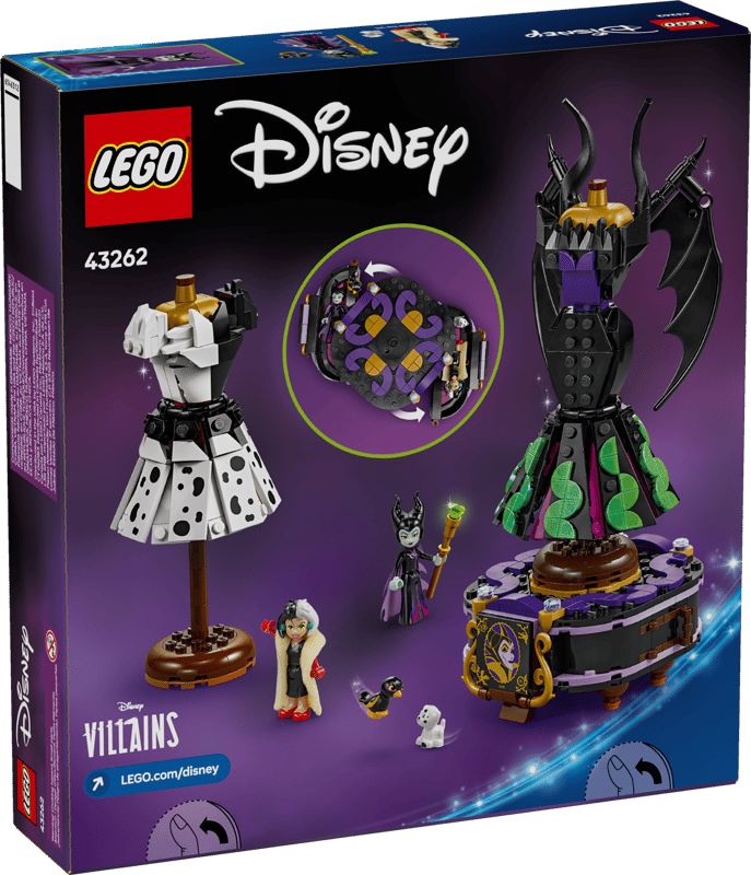 LEGO Disney 43262 Maleficent's and Cruella de Vil's Dresses product image 2, provided for visual reference and product