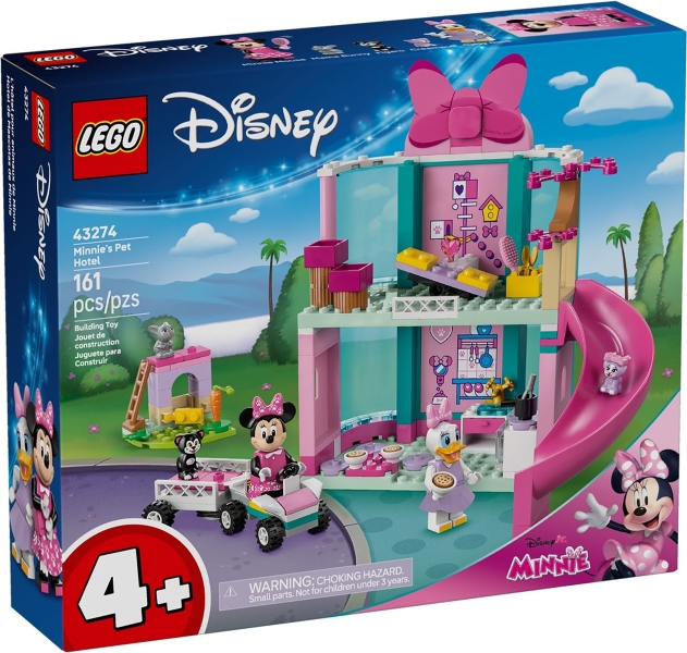 LEGO Disney 43274 Mickey and Friends Minnie’s Pet Hotel product image 1, provided for visual reference and product detail