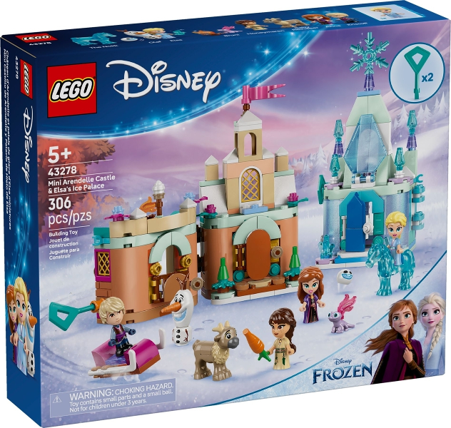 LEGO Disney 43278 Frozen Mini Arendelle Castle & Elsa's Ice Palace product image 1, provided for visual reference and