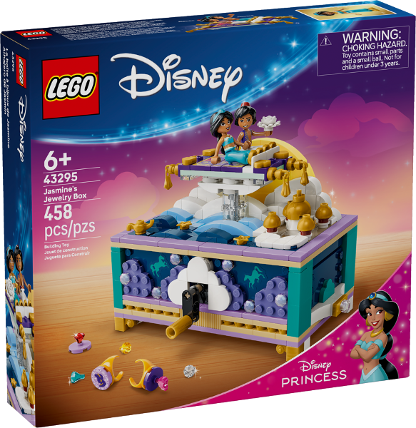 LEGO Disney 43295 Jasmine's Jewelry Box product image 1, provided for visual reference and product detail review