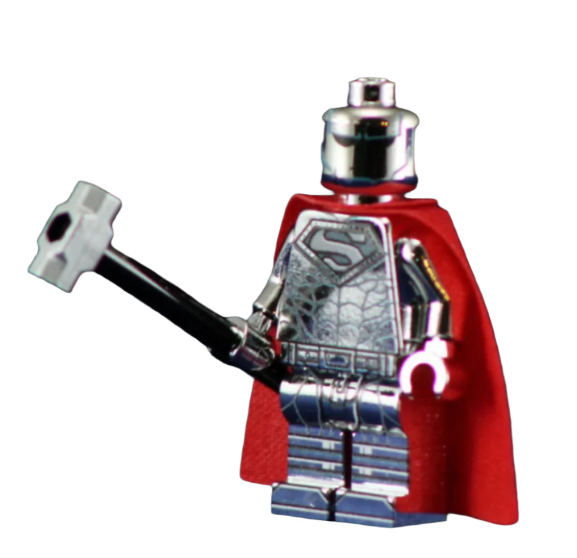 Steel Superior Man - BigKidBrix Custom Printed Minifig product image 1, provided for visual reference and product detail