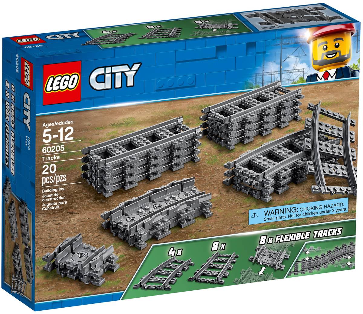 LEGO City 60205 Tracks product image 1, provided for visual reference and product detail review