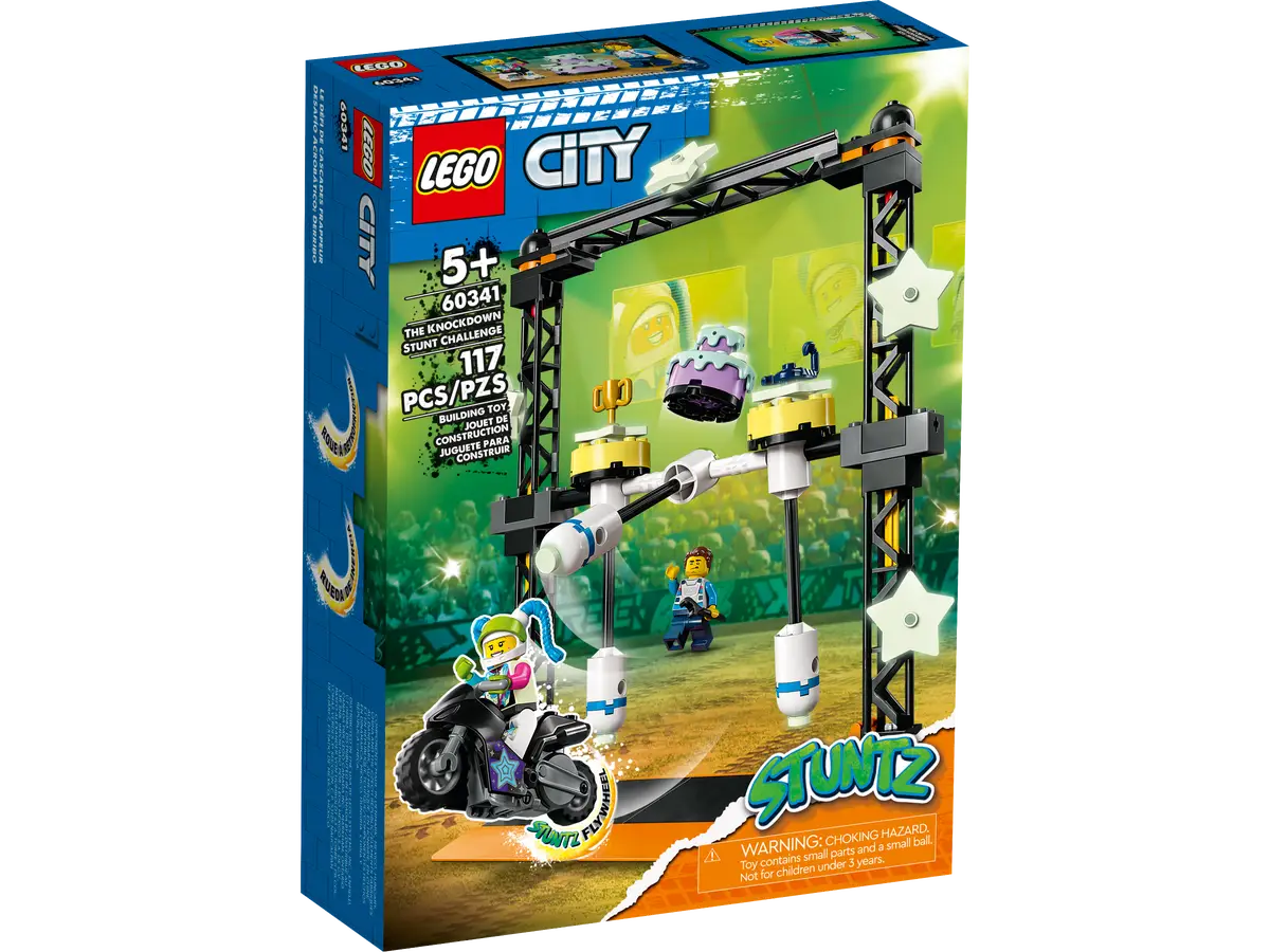 LEGO City 60341 The Knockdown Stunt Challenge product image 1, provided for visual reference and product detail review