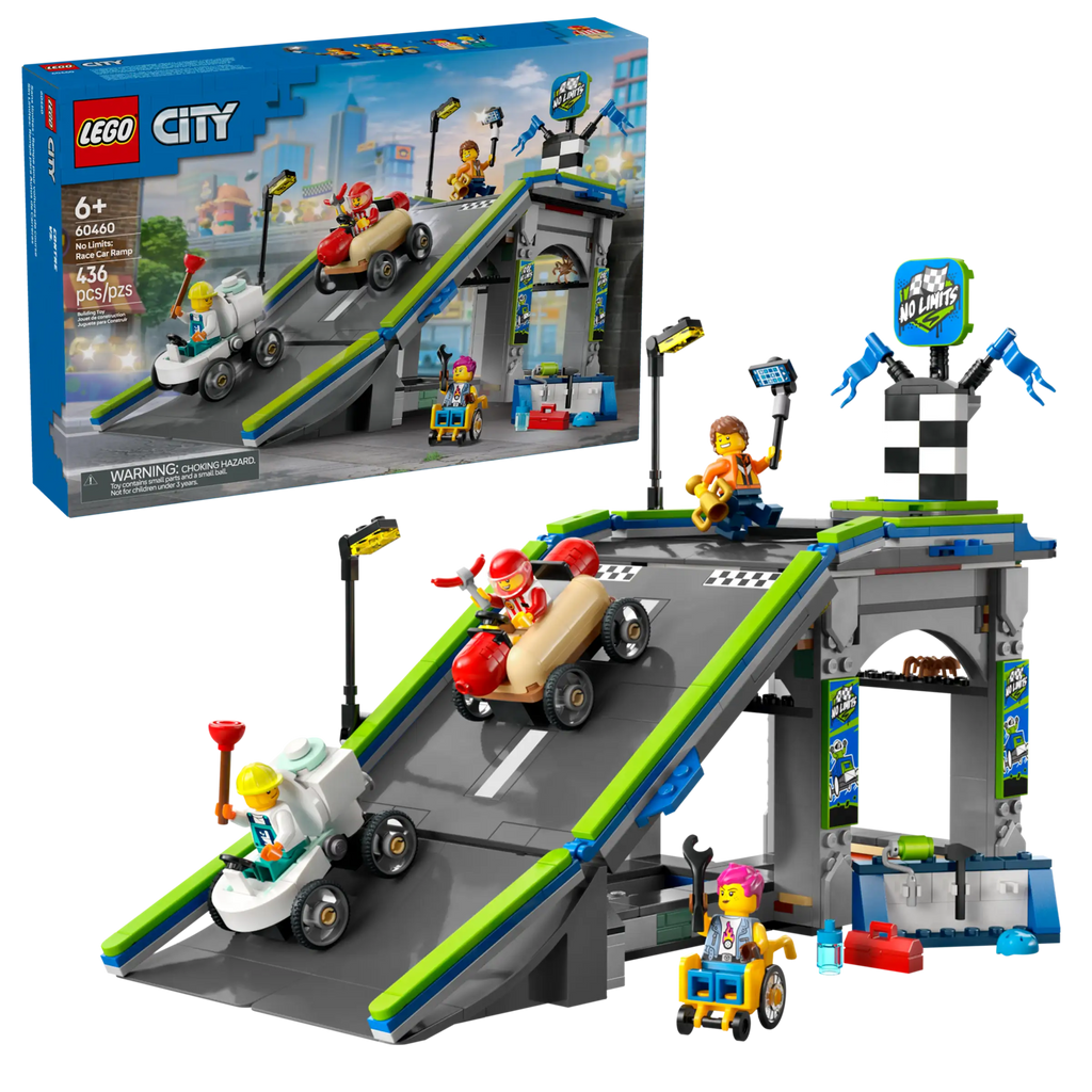 LEGO City 60460 No Limits: Race Car Ramp Track product image 1, provided for visual reference and product detail review