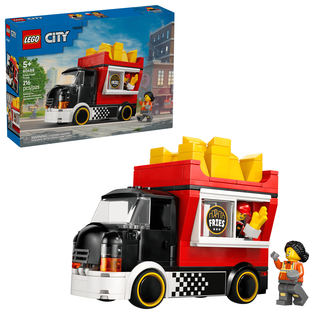 LEGO City 60488 Fries Food Truck product image 1, provided for visual reference and product detail review