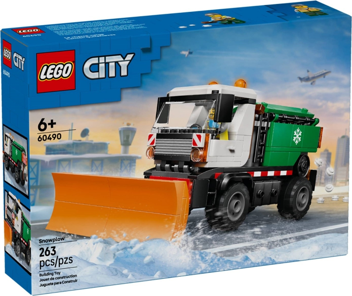 LEGO City 60490 Snowplow product image 1, provided for visual reference and product detail review