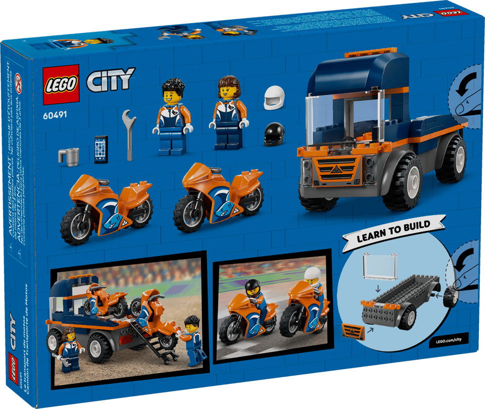 LEGO City 60491 Motorcycle Transporter product image 2, provided for visual reference and product detail review