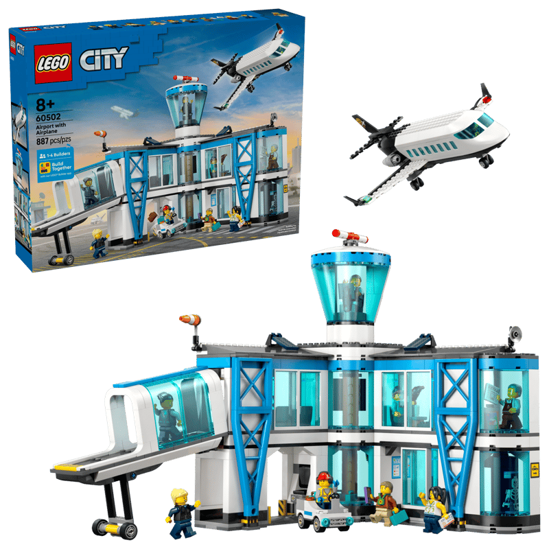 LEGO City 60502 Airport with Airplane product image 1, provided for visual reference and product detail review