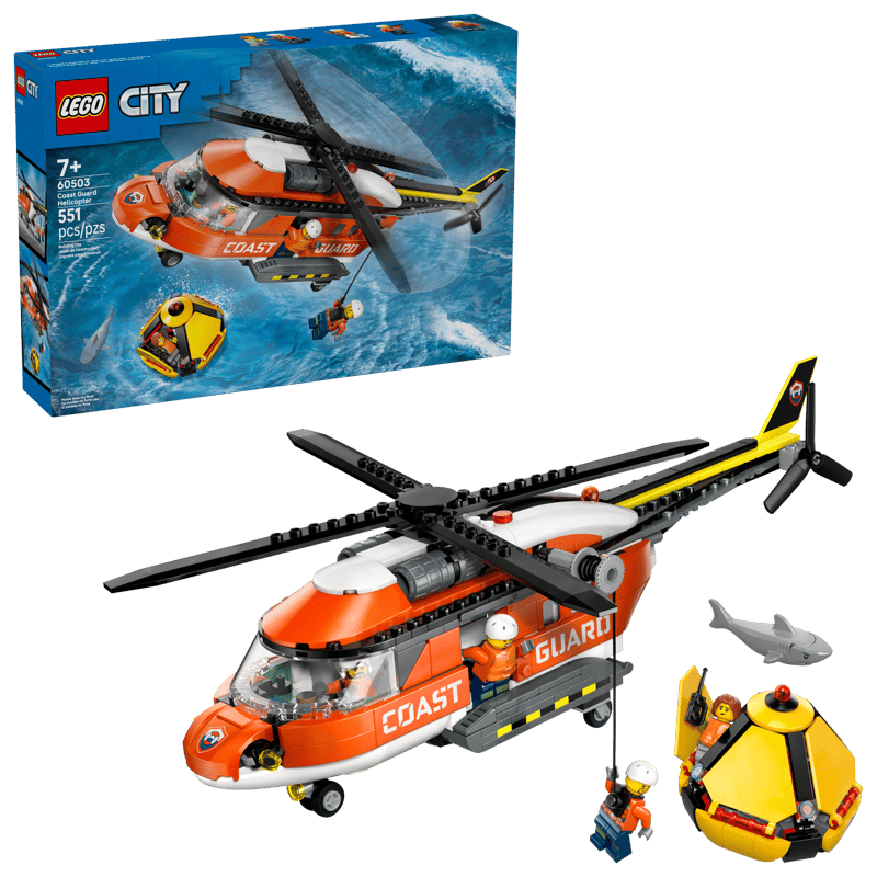 LEGO City 60503 Coast Guard Helicopter product image 1, provided for visual reference and product detail review