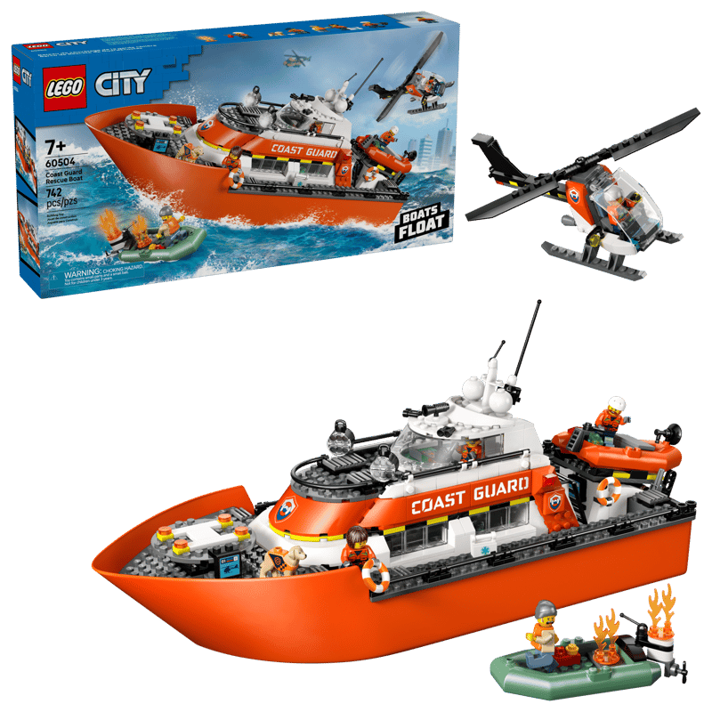LEGO City 60504 Coast Guard Rescue Boat product image 1, provided for visual reference and product detail review