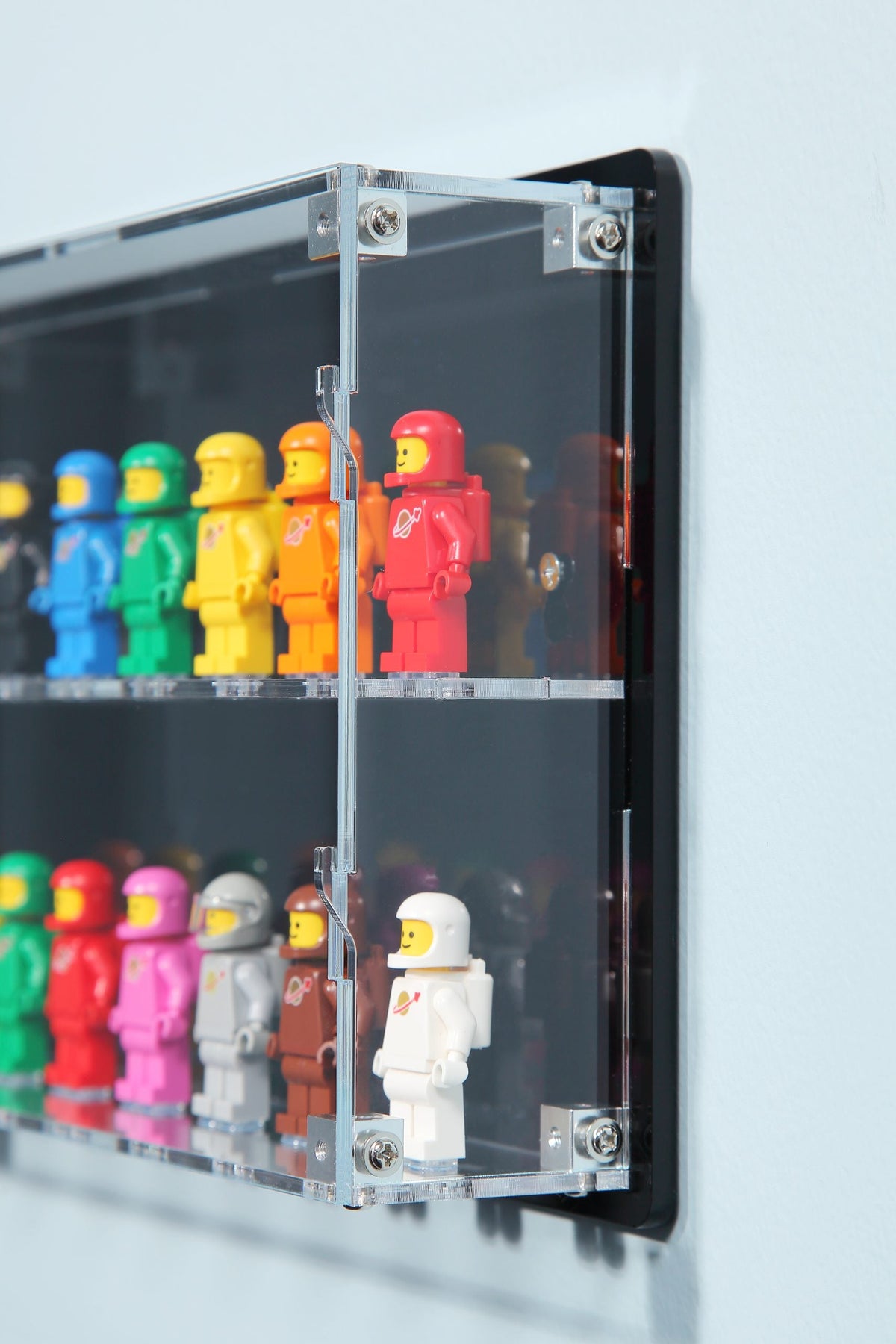 16 Figure Wall Mount Display Case - Black product image 2, provided for visual reference and product detail review