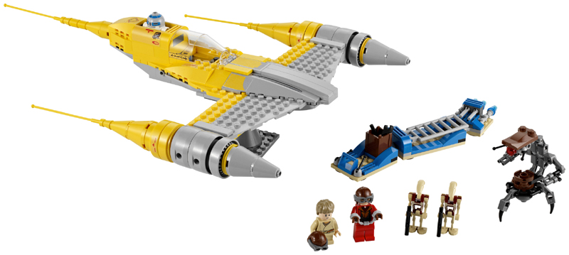 7877 Naboo Starfighter product image 2, provided for visual reference and product detail review