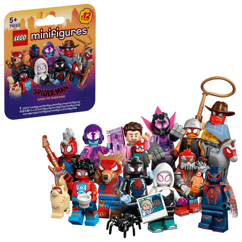 LEGO Minifigures 71050 Spider-Man: Across the Spider-Verse Complete Set (12 Minifigures) product image 1, provided for