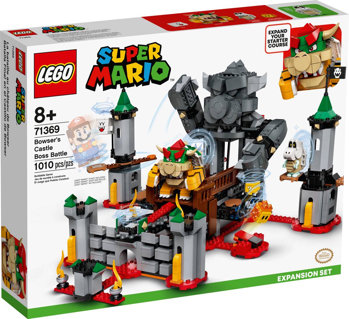 LEGO Super Mario 71369 Bowser's Castle Boss Battle Expansion Set product image 1, provided for visual reference and product