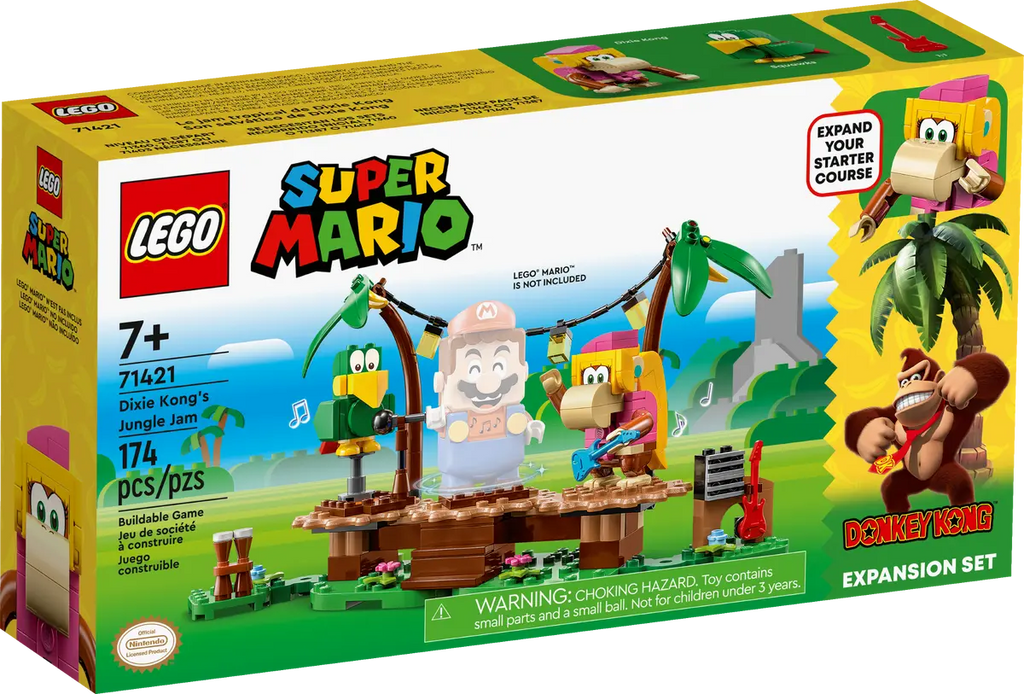 LEGO Super Mario 71421 Dixie Kong's Jungle Jam Expansion Set product image 1, provided for visual reference and product