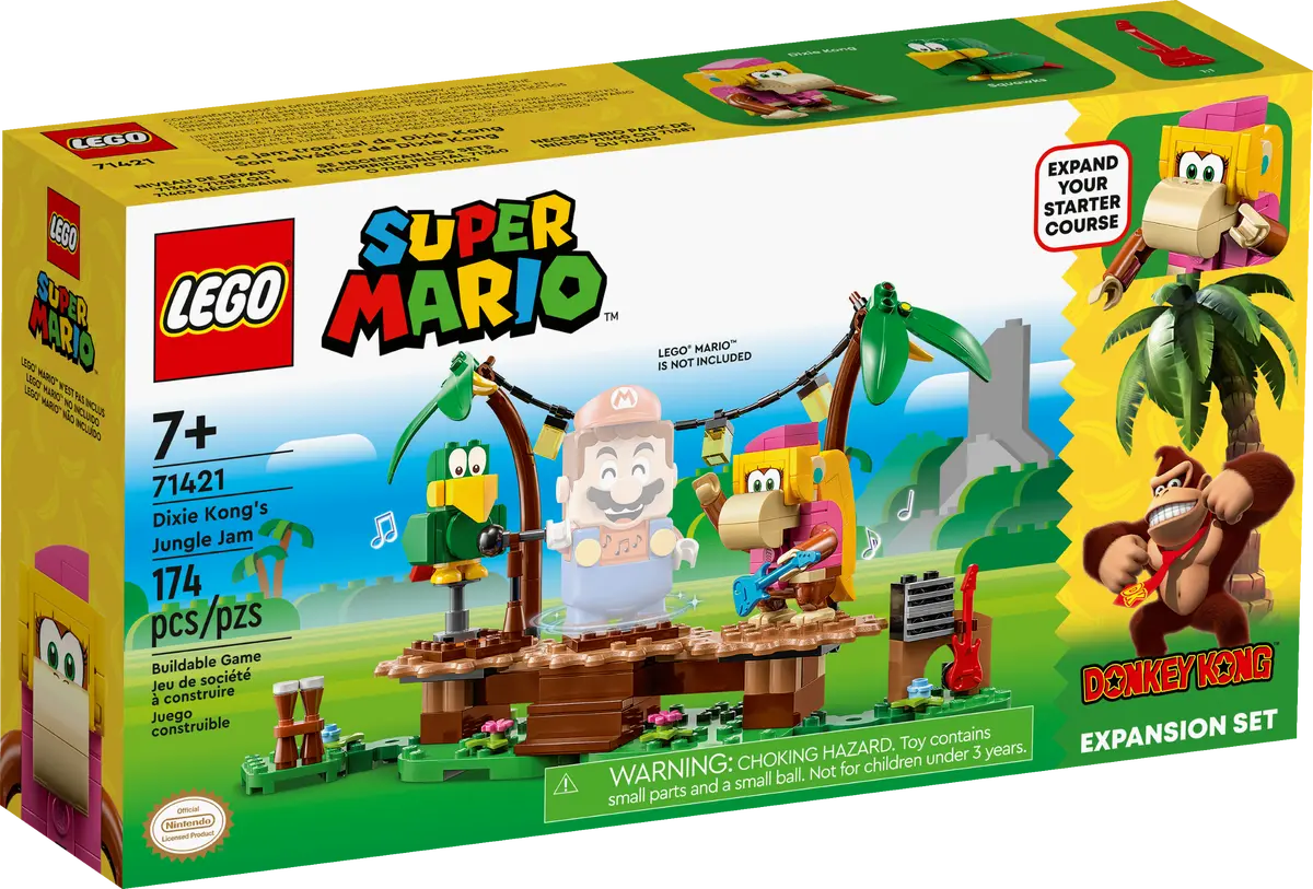 LEGO Super Mario 71421 Dixie Kong's Jungle Jam Expansion Set product image 1, provided for visual reference and product