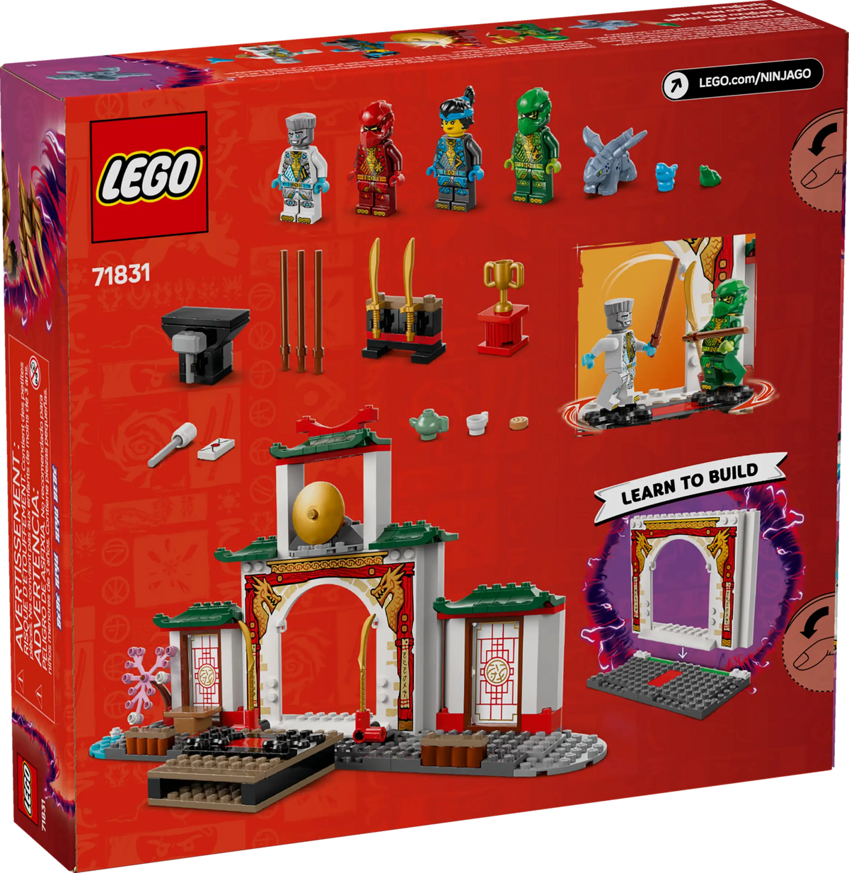 LEGO Ninjago 71831 Ninja Spinjitzu Temple product image 2, provided for visual reference and product detail review