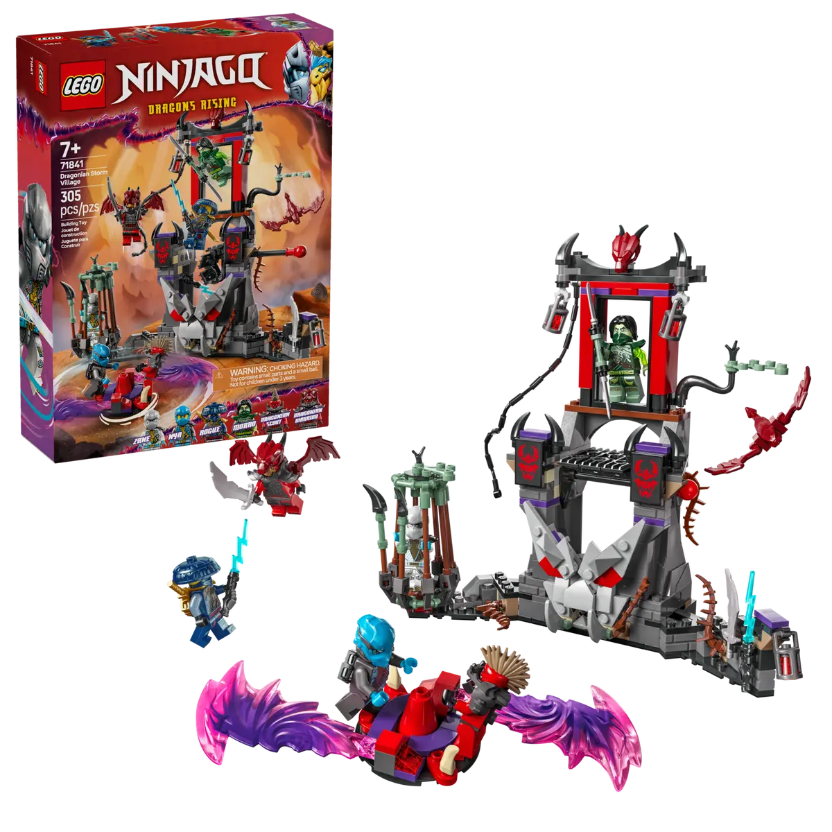 LEGO Ninjago 71841 Dragonian Storm Village product image 1, provided for visual reference and product detail review