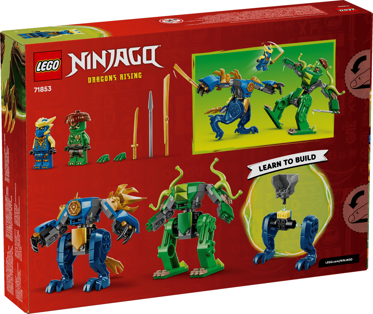 LEGO Ninjago Dragons Rising 71853 Jay's Dragon Mech Fight product image 2, provided for visual reference and product detail