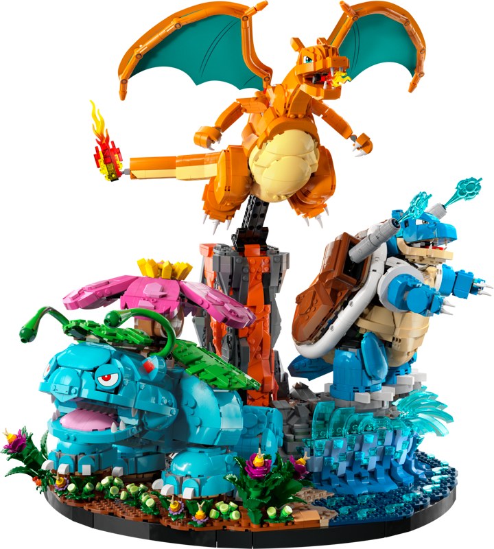 [OPEN-BOX] LEGO Pokemon Venusaur, Charizard and Blastoise 72153