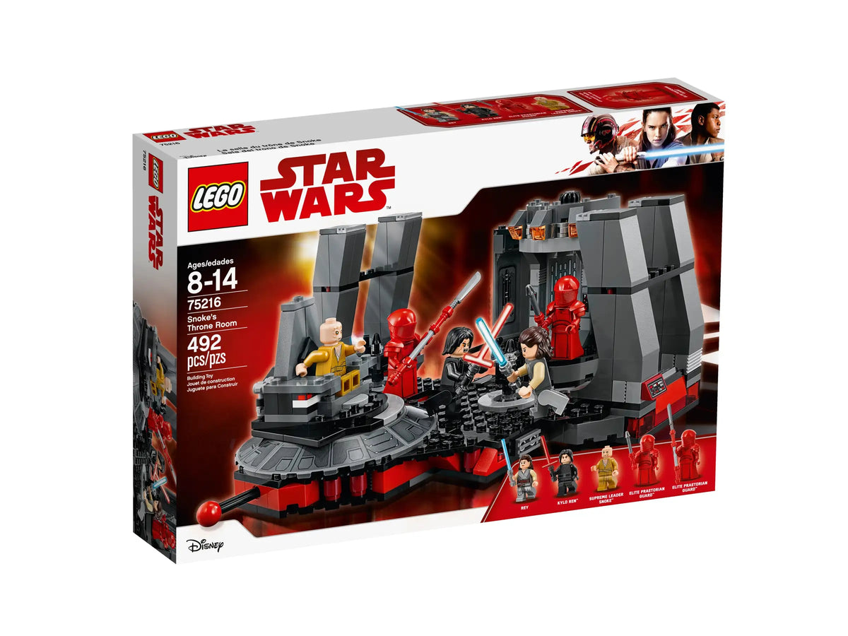 LEGO Star Wars 75216 Snoke's Throne Room product image 1, provided for visual reference and product detail review