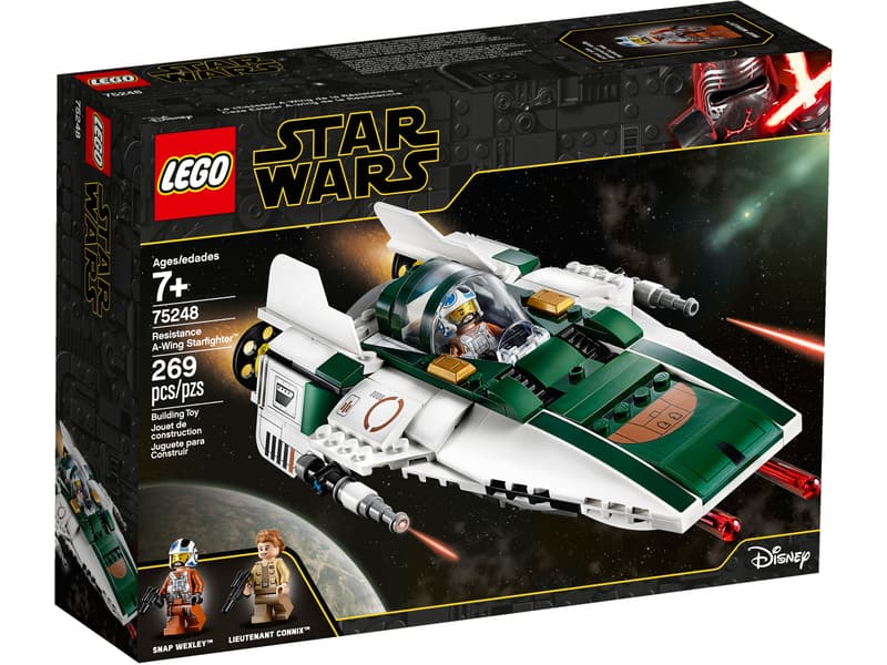 LEGO Star Wars 75248 Resistance A-Wing Starfighter™ product image 1, provided for visual reference and product detail review