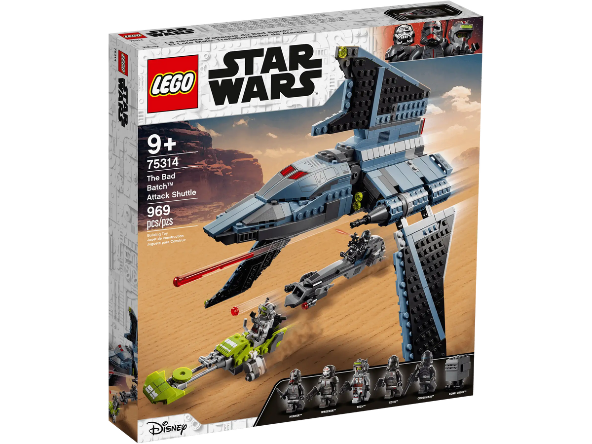 LEGO Star Wars 75314 The Bad Batch Attack Shuttle product image 1, provided for visual reference and product detail review