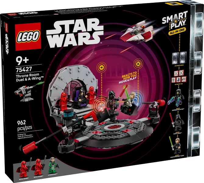 LEGO Star Wars 75427 Throne Room Duel & A-Wing product image 1, provided for visual reference and product detail review